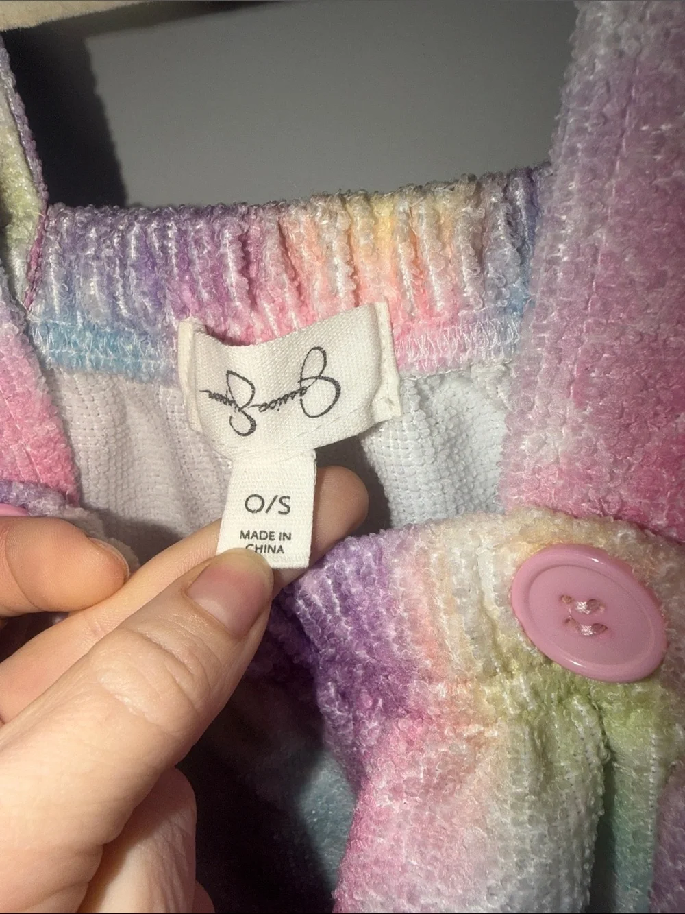 Pastel Rainbow Mermaid-Scale Kids Terry Cover Up Bathrobe Towel